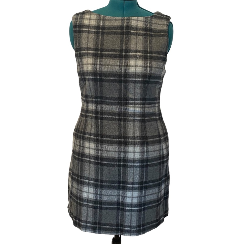 NWOT JOE FRESH Wool Business Work Mini Greg Plaid Dress. Size Large.